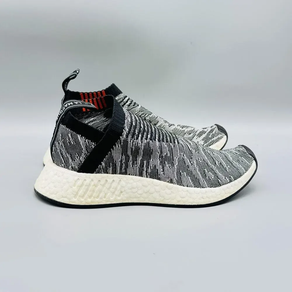 Adidas Shoes Mens 5 Black White NMD CS2 Camo Glitch Running Athletic Sneakers